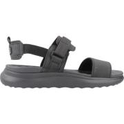 Hey Dude Sportiga Collins Platta Sandaler Gray, Dam