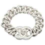 Chanel Vintage Pre-owned Metall armband Gray, Dam