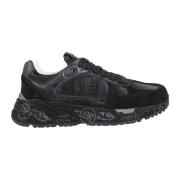 Premiata Svarta Tekniska Tyg Sneakers Black, Dam