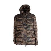 add Camouflage Nylon Dunjacka med Huva Multicolor, Herr