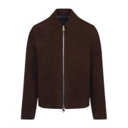 PS By Paul Smith Brun Läderjacka Regular Fit Brown, Herr