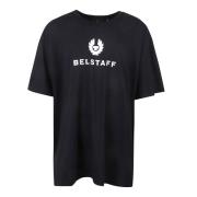 Belstaff Svart Bomull Jersey T-shirt med Logotyp Black, Herr