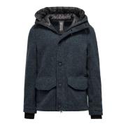 BomBoogie Ull Huva Parkas Jacka Blue, Herr