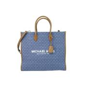 Michael Kors Pre-owned Pre-owned Canvas handvskor Blue, Dam