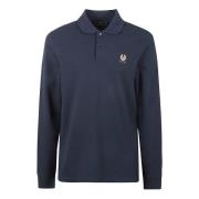 Belstaff Bomull Polo Skjorta Mörkbläck Blue, Herr