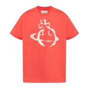 Vivienne Westwood T-shirt med logotyp Red, Herr