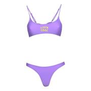 Livincool Lila Havskläder för Surfer Bikini Purple, Dam