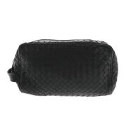 Bottega Veneta Vintage Pre-owned Laeder kuvertvskor Black, Dam