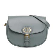 Dior Vintage Pre-owned Laeder crossbodyvskor Gray, Dam