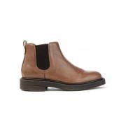 Carmens Glossy Leather Chelsea Boot Brown, Dam