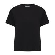 Studio Nicholson Marin Svart Bomull Rund Hals T-shirt Black, Dam