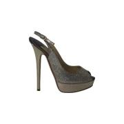 Jimmy Choo Pre-owned Pre-owned Laeder klackskor Gray, Dam