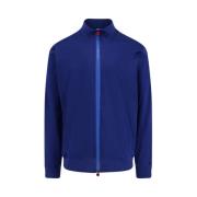 Kiton Bomullsweatshirt med dragkedja Blue, Herr