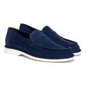 Santoni Dam mocka loafer Blue, Dam