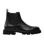 Hugo Boss Herr Läder Chelsea Boots Black, Herr