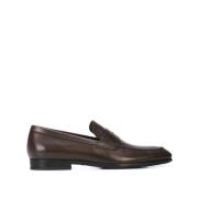 Tod's Mörkbruna Penny Loafers Läderskor Brown, Herr