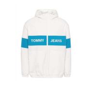 Tommy Jeans Bröstblock huvtröja White, Herr