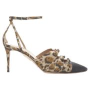 Aquazzura Pre-owned Pre-owned Bomull klackskor Brown, Dam