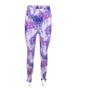 Dolce & Gabbana Blommiga Dam Leggings Multicolor, Dam