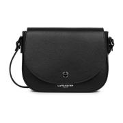 Lancaster Magnetisk Klap Crossbody Väska Black, Dam