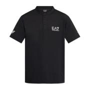 Emporio Armani EA7 Polo med logotyp Black, Herr