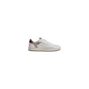 Crime London Vita läder låg topp sneakers White, Herr