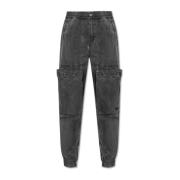 Diesel Byxor P-Ride-Q3 Gray, Dam