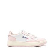 Autry Elegant Läder Låg Topp Sneakers Pink, Dam