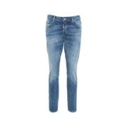 Dsquared2 Blå Smiley Ficka Jeans Aw24 Blue, Dam