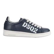 Dsquared2 Läder Logotyp Sneakers Blue, Dam