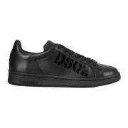 Dsquared2 Läder Logotyp Sneakers Black, Herr