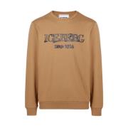 Iceberg Hoodie med huva och logotyp Brown, Herr