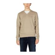 U.s. Polo Assn. Cashmere Stickad Tröja Beige, Herr