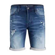 Jack & Jones Elastanblandade Herrsommarshorts Blue, Herr