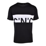 Costume National Bomullst-shirt med CNC-stil Black, Herr