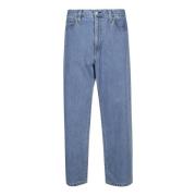 Carhartt Wip Denim dragkedjorbyxor med 5 fickor Blue, Herr