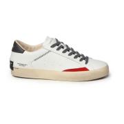 Crime London Vita Sneakers med Röda Detaljer White, Herr