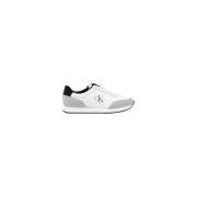 Calvin Klein Jeans Mocka Läder Sneaker Herrkollektion White, Herr