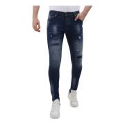 Local Fanatic Tighta jeans Slim Fit-jeans för män med revor - Mm-S-100...