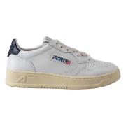 Autry Vintage stil läder låga sneakers White, Dam