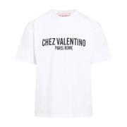 Valentino Stilren T-shirt i elfenben White, Herr