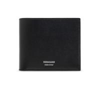 Salvatore Ferragamo Läder plånbok Black, Dam