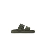 Calvin Klein Jeans Polyestersandaler med 4cm Klack Green, Herr