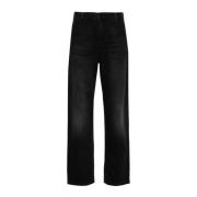 Carhartt Wip Straight Pierce Wide Trousers Black, Dam