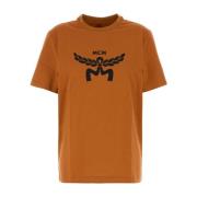 MCM Stilren Orange Bomull T-shirt Orange, Dam