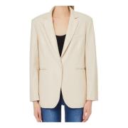 Liu Jo Beige Knappjacka Klassisk Stil Beige, Dam