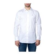 Tommy Jeans Bomull Långärmad Skjorta Vår/Sommar Kollektion White, Herr