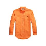 Polo Ralph Lauren Custom Fit Linneskjorta Orange, Herr