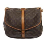 Louis Vuitton Vintage Pre-owned Canvas louis-vuitton-vskor Brown, Dam