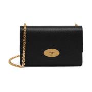 Mulberry Svart Liten Darley Klassisk Grain Väska Black, Dam